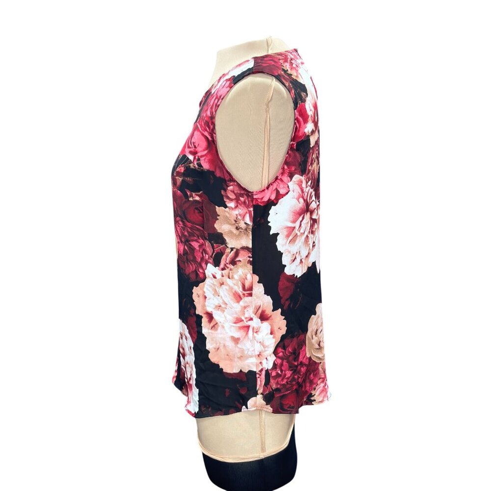 Floral Sleeveless Blouse By DKNY S Polyester Blend Womens Top - Picture 2 of 12